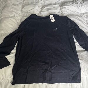 Nautica Men's Dark Navy Long Sleeve Tee